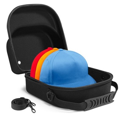 Small Hard Hat Travel Case for Baseball Caps - Crush Proof Cap Carrier for 3 ...