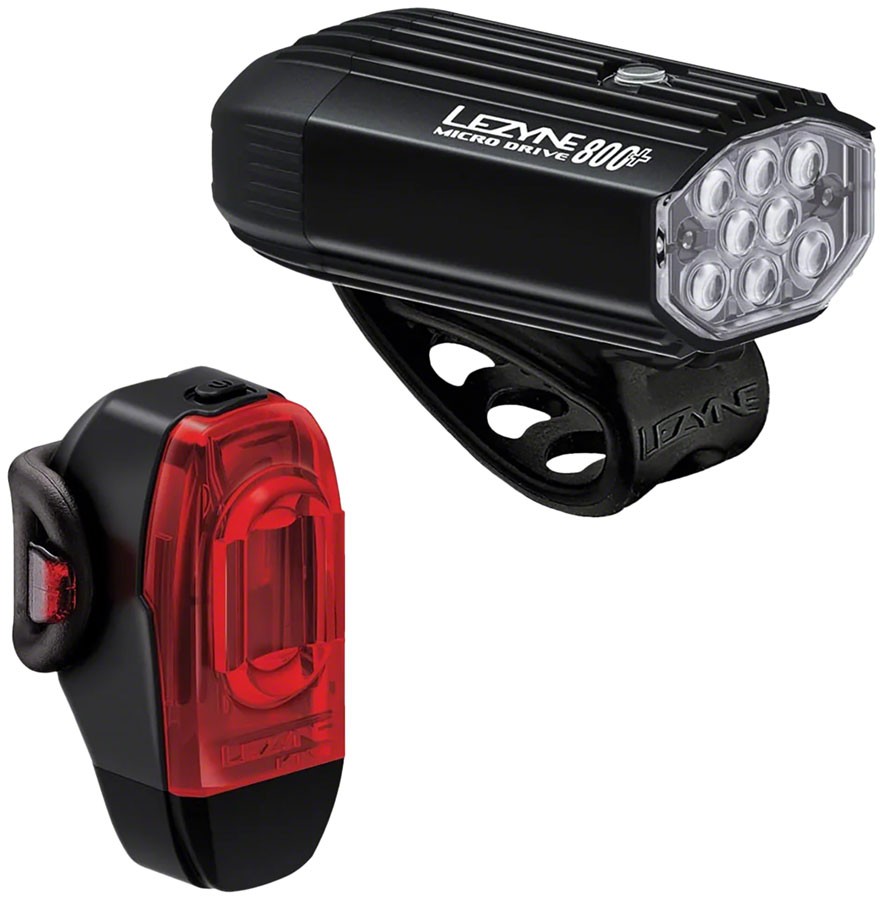 Lezyne Micro Drive 800 Front - KTV Drive Rear Bike Lights - USB Rechargeable 16390₽