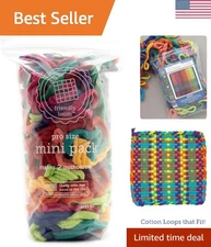 Friendly Loom 10” Pro Cotton Loops - Craft 2 Colorful Potholders Together!