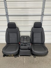 2019-2026 Chevrolet Silverado Gmc Sierra Front Black Leather Seats