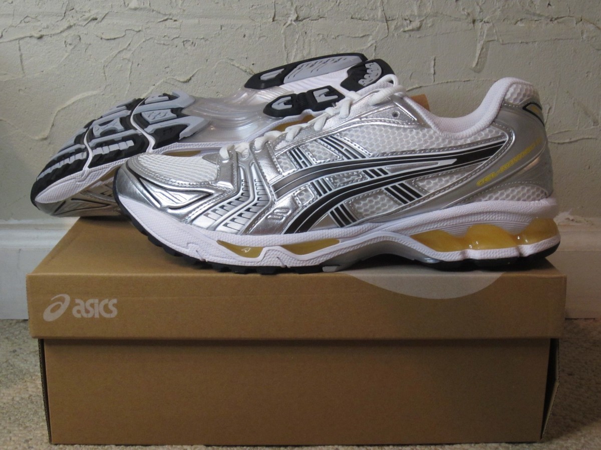 ASICS GEL-Kayano 14 White Tai Chi Yellow Men's Size 10 NEW