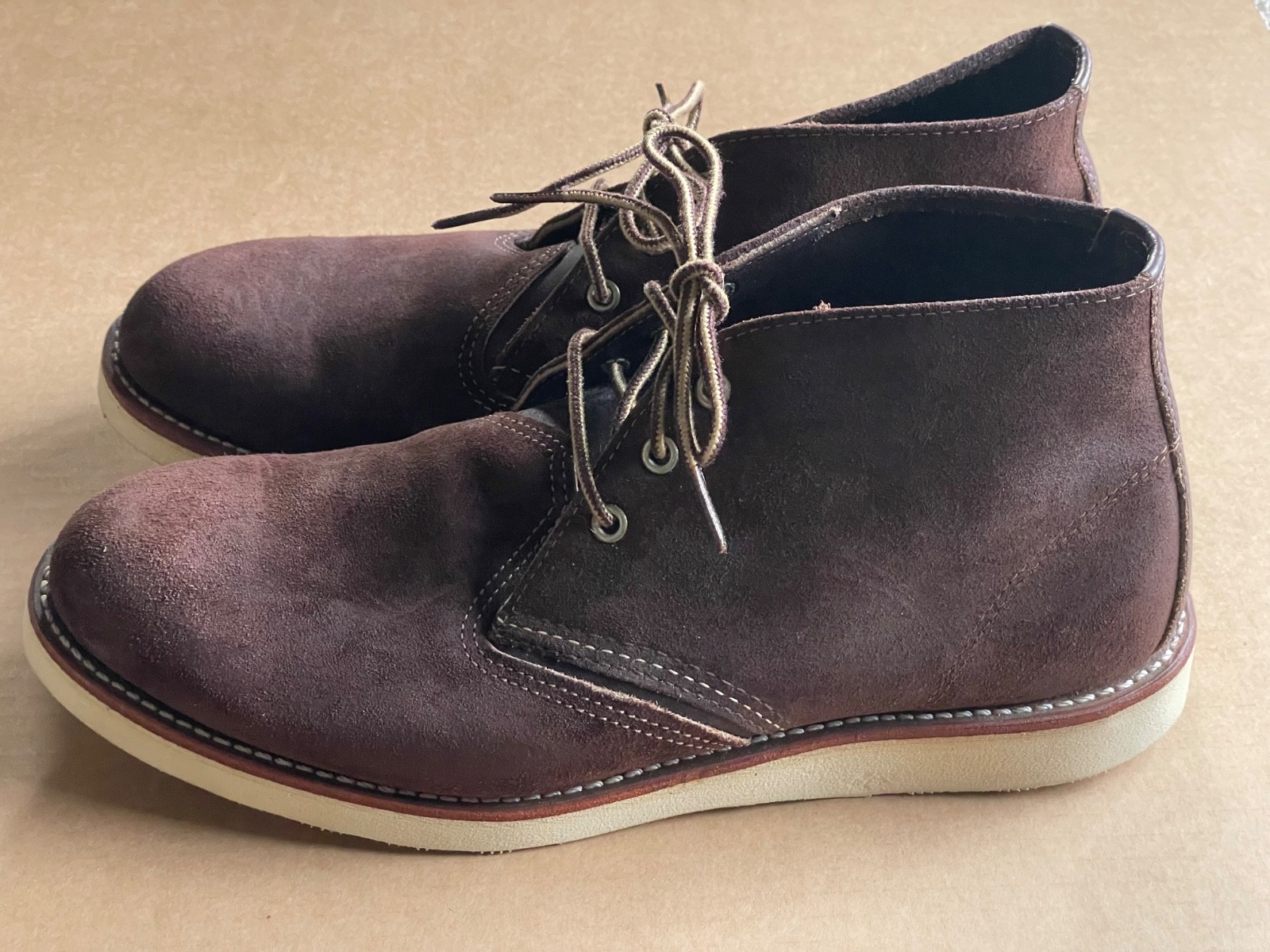 Red Wing Men's Work Chukka Boot Java Brown Suede … - image 3