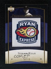 2007 Upper Deck Premier Stitchings Gold 5/10 Nolan Ryan #PS-18 HOF 6k2