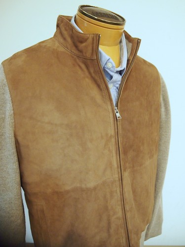 Peter Millar Crown Crafted Suede SOHO Bomber Style Jacket NWT XL $1795 Rye Tan - Picture 14 of 14