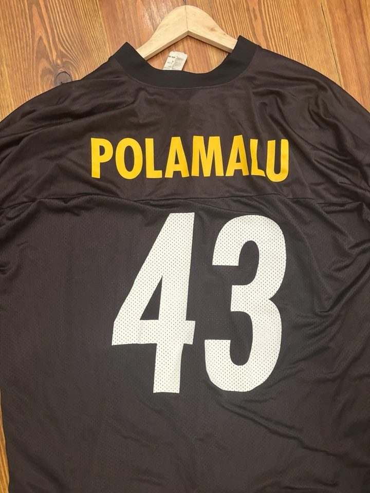 troy polamalu jersey Super Bowl Reebok 2XL *New - Image 2 of 4