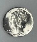 1945-S 10C Silver Mercury Dime NNC Mint Condition!! Sharp Details Glowing Luster