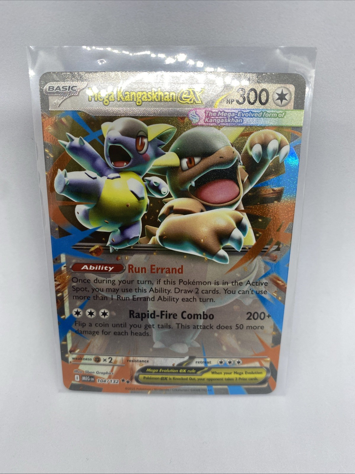Mega Kangaskhan ex 104/132 Me01: Mega Evolution Holo 2 Total