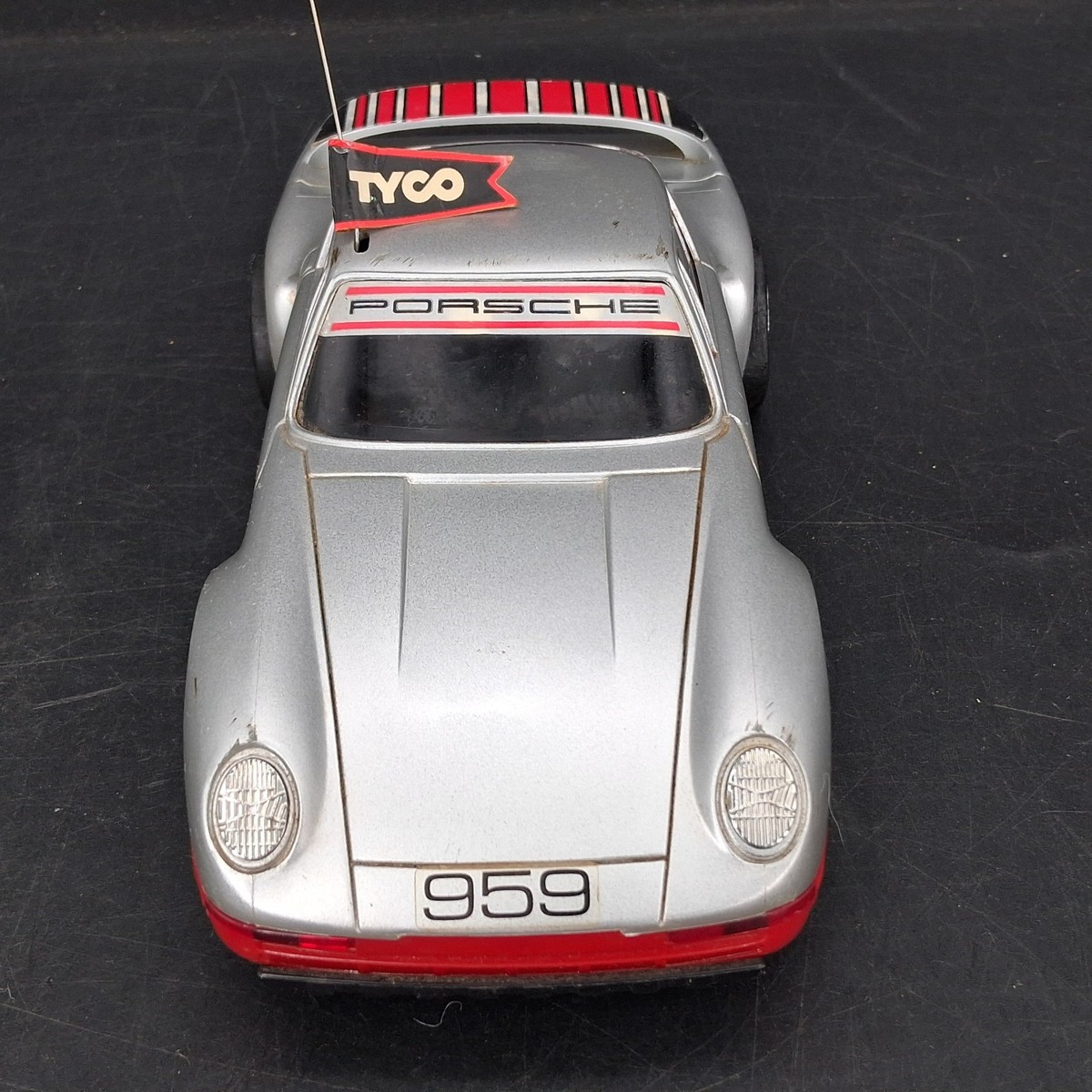 VINTAGE TYCO Porsche 959 R/C Car Remote Control Model (UNTESTED NO