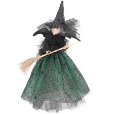 Fairy Witch Figurine 10.2 inch Gothic Witch Statue Halloween Doll Theme Gift,...
