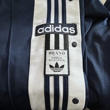 WOMENS ADIDAS ORIGINALS ADIBREAK POPPER TRACKPANTS DARK BLUE UK SIZE 8 