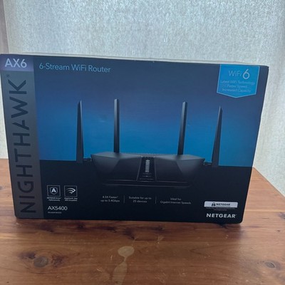 NETGEAR Nighthawk AX5400 WiFi 6 Router RAX50 Dual Band Gigabit