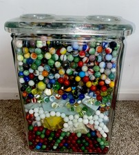 Massive54 Pounds Vintage Marbles-Exide Battery Holder-1850-1930s Mix Of MIB