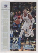 2017 Contenders Playing the Numbers Game Cracked Ice /25 Russell Westbrook 0o0