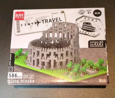 NIB TINY TRAVEL COLESSEUM MICRO BLOCKS SET BLOCK TECH Colosseum Roma Rome Italy