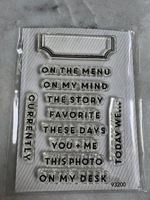 Studio Calico Clear Acrylic Stamp Set  Journaling und Scrapbooking,  Kalender