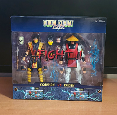 McFarlane Toys Mortal Kombat Klassic Scorpion vs Raiden Action Figure Set