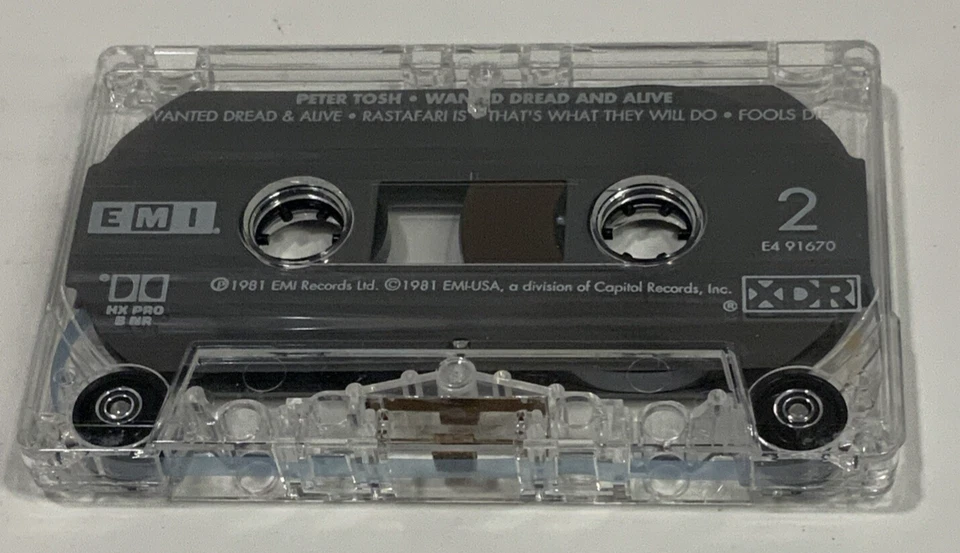 Peter Tosh Wanted Dread & Alive Cassette Tape 2002 Reggae Vintage Tested - Image 4 of 4
