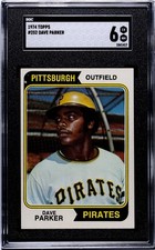 1974 Topps Dave Parker #252 Pirates HOF RC SGC 6 EX-NM