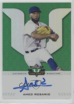 2017 Leaf Valiant Draft Green 45/99 Amed Rosario #BA-AR1 Auto v9t