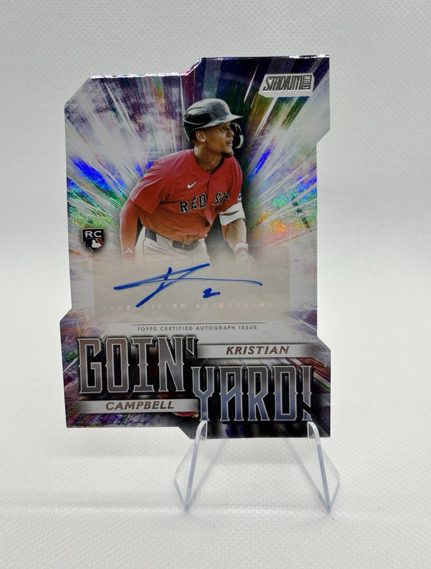 Topps 2025 Stadium Club Kristian Campbell Goin' Yard Die Cut Auto 