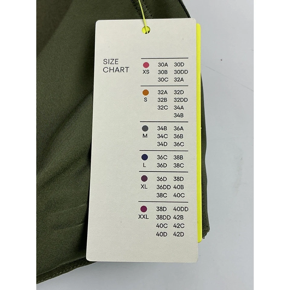 All in Motion Womens High Support Convertible Sports Bra Wireless 38DD Green - Image 3 of 4