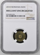 NGC 2010 Romania Ban Brilliant Uncirculated