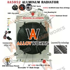 Upgraded 3 Rows Radiatorshroud Fan For 1932 Ford Hi Boy Street Rod Rat Rod At