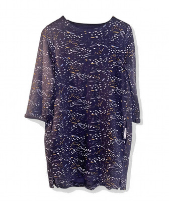 SeaSalt Cornwall-Stone Carving Navy Blue Tunic with Pockets - Size- 8- RRP 85.00