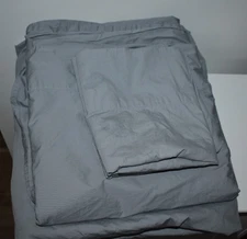 MyPillow percale Queen sheet set - gray/blue