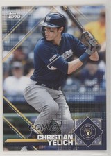 2020 Topps Heritage MLB Sticker Collection Preview Christian Yelich #7 08ea