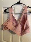 TELIMUSSTO Women's Plus Size Wireless Bra Full Coverage Lace Trim Pink 46A NWT — photo 4
