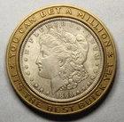 1885 Morgan Silver Dollar Encased Advertisement Best Buick Yet Token