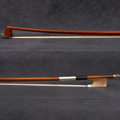 E. SARTORY Copy Pro Master Pernambuco Viola Bow White OX No Eye Frog Silver Fast