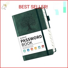 Password Book with Alphabetical Tabs, 4.5"x5.9"Small Pocket Password Keeper Book