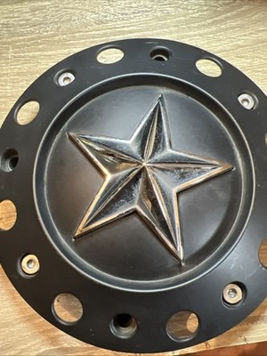 RockStar Wheel Tall Center Cap Matte Black Chrome Star 1000775/X1834147-9 SF