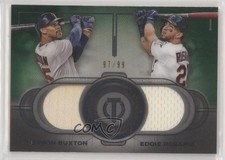 2019 Topps Tribute Dual Records Green 97/99 Eddie Rosario Byron Buxton 6fs