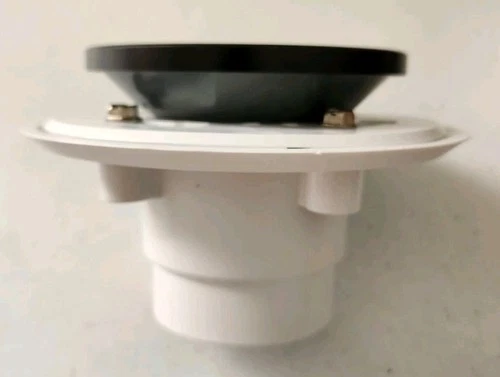 Signature Hardware SH439112MB Menlo Round Shower Drain with Flange, Matte Black - Picture 2 of 3