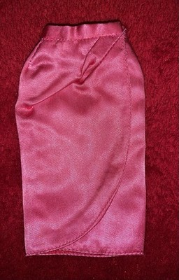 VINTAGE BARBIE SATIN 'N ROSE #1611 WRAP SKIRT ONLY!!  NICE PREOWNED USED VINTAGE