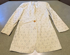 Vintage Giorgio Armani Le Collezioni Silk Blazer Jacket Italy 42 US 8 Ivory