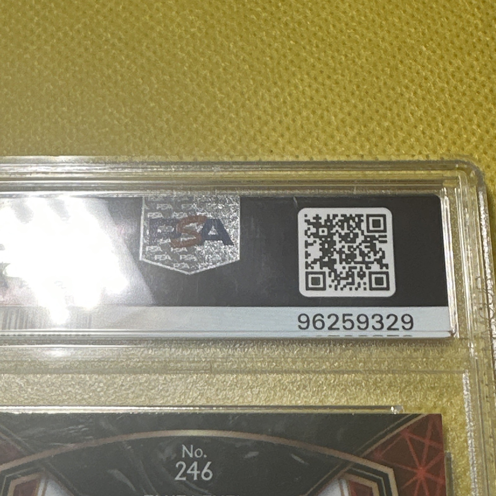 2020 Panini Select - Club Level Joe Burrow #246 Silver Prizm (RC) PSA 9 view 4