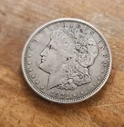 USA 1921 Morgan Dollar Coin 90% Silver $1 Last Year Philadelphia Very Fine