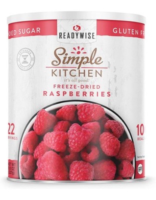 READYWISE - Simple Kitchen Freeze Dried Raspberries, 22 22 Serving Can 