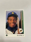 ken griffey jr rookie card Upper Deck Error! Offset Hologram