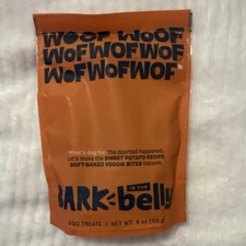 NEW Bark Box Woof Woof Woof Sweet Potato Recipe Soft Baked Veggie Bites For Dogs