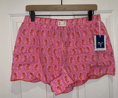 NEW Roller Rabbit x Target Collab Seahorse Poplin Boxer Sleep Shorts Medium M