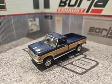 2025 Greenlight 1:64 LOOSE Blue 1987 FORD F150 F-150 XLT LARIAT Farm Work Pickup
