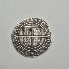 Genuine Elizabeth 1 Hammered Silver Shilling, 6th Issue 1582. Coin