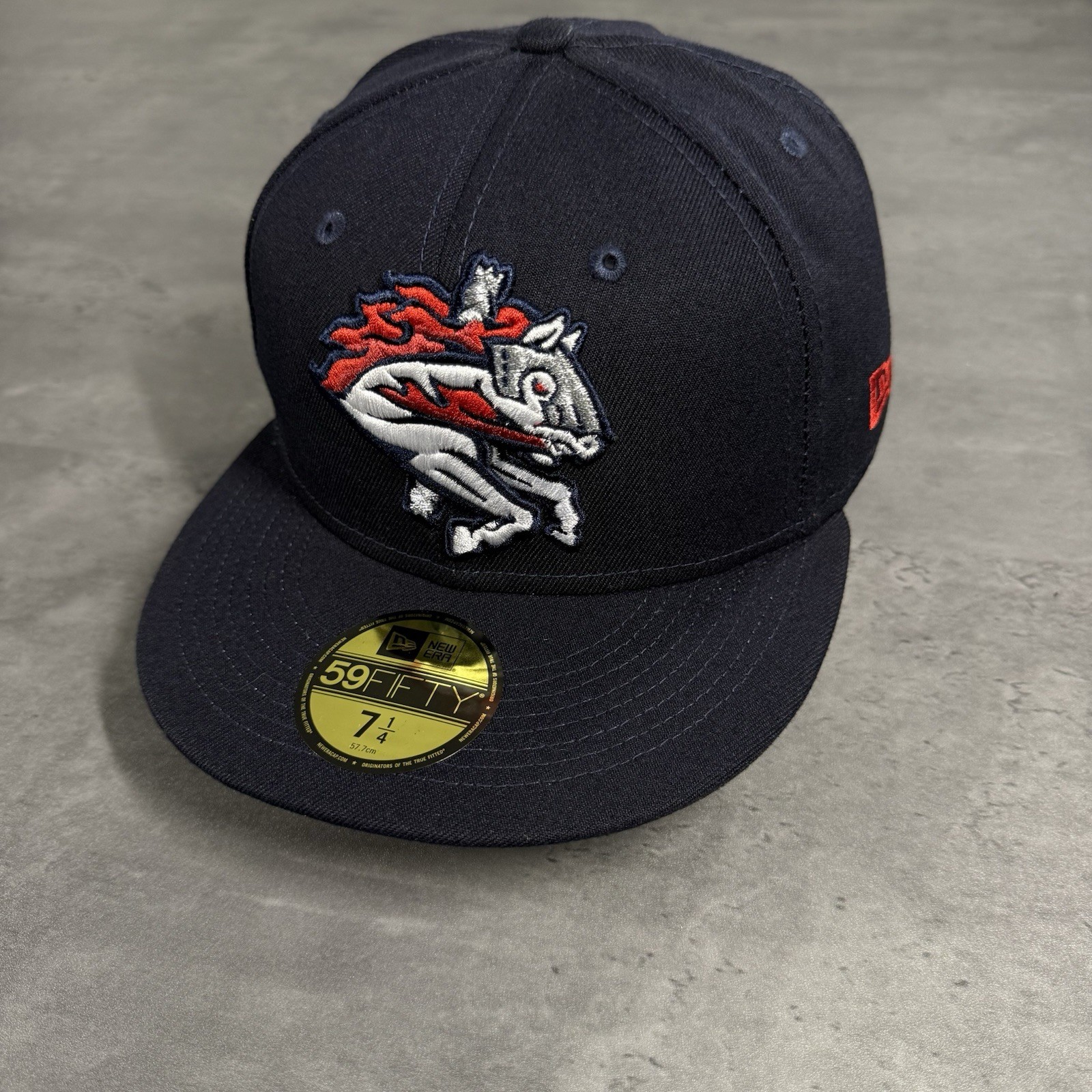 PONY Cappello Binghamton Rumble Ponies berretto nuova epoca blu navy rosso 7 1 4 fattoria New York Mets