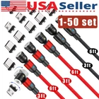 180°+360° Rotate Magnetic Charger Cable Phone Fast Charging Type C Micro USB Lot