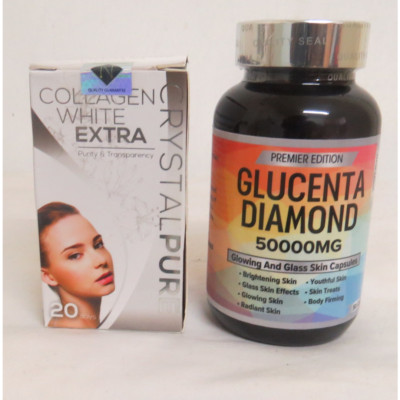 Glucenta Diamond Premier Edition 50 Weichgele + Kollagen weiß extra 30 Kapseln